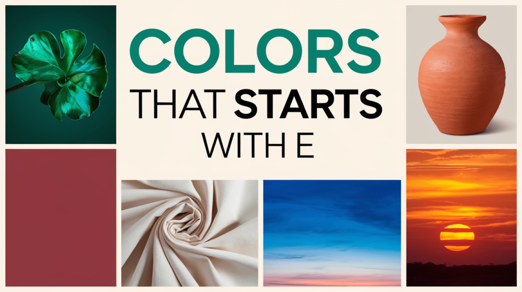 Colors That Start With E COMBINATIONS