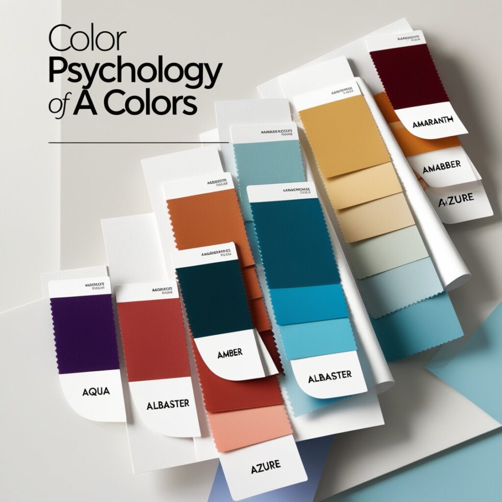 color psychology of A colors