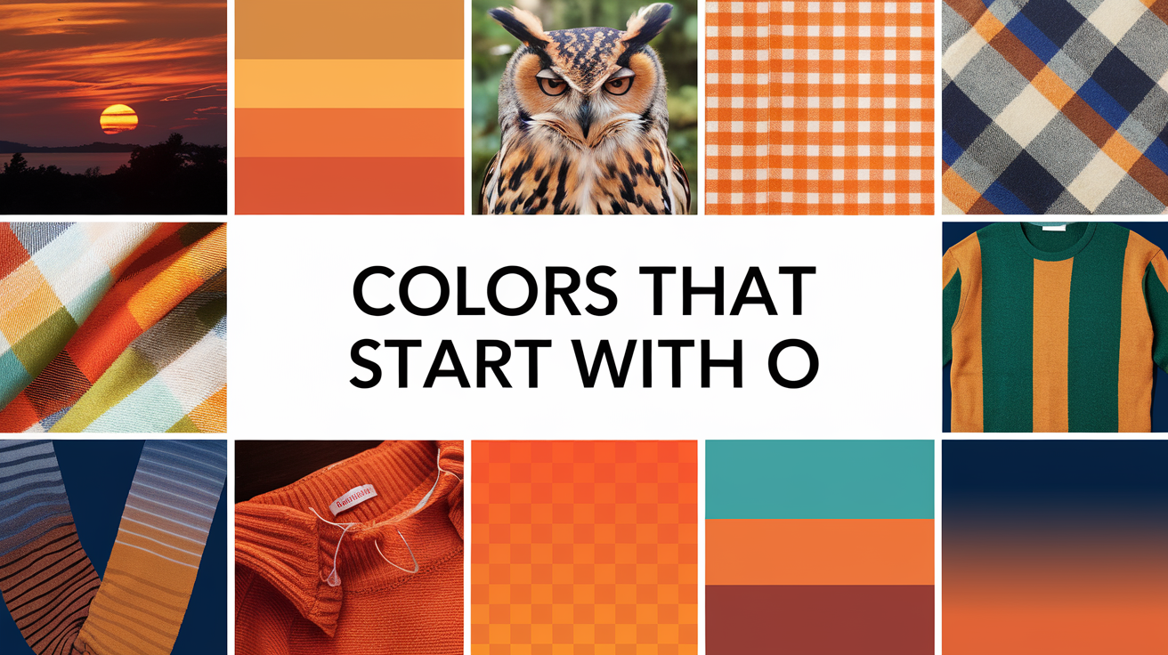 colors that starts with o