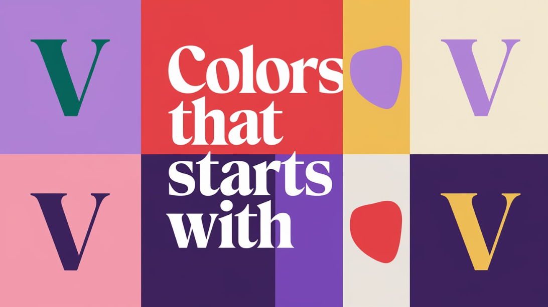 colors that starts with letter v