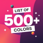 list of 500+ colors