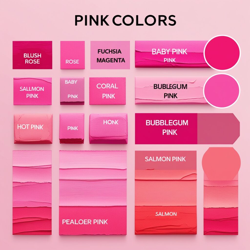 pink color names 