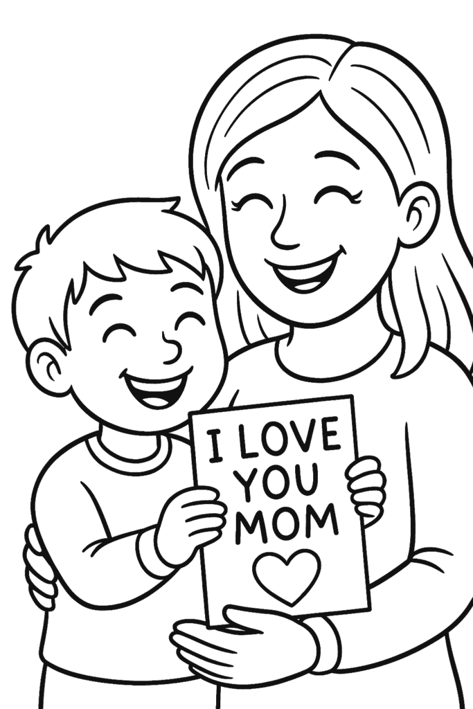 mothers day coloring page